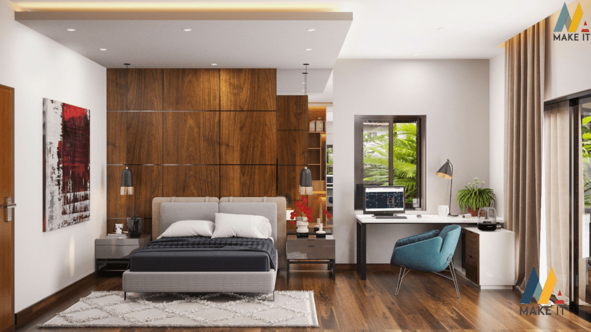 Elegant master bedroom design